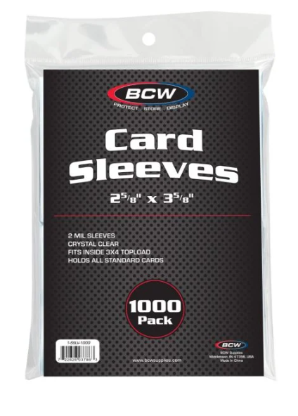 1000 Count Standard Card Sleeves